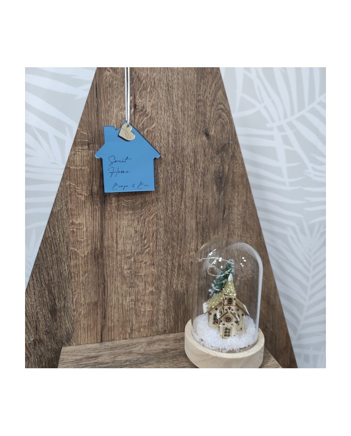 Adorno Casa con Corazón Sweet Home y Nombres