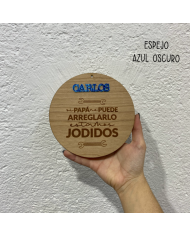 Cartel de Madera del Día del Padre "Si papá no puede arreglarlo estamos jodidos" Grabado y con Nombre en Metacrilato Cartel de Madera del Día del Padre "Si papá no puede arreglarlo estamos jodidos" Grabado y con Nombre en Metacrilato