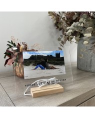 Lámpara con Foto y Frase Impresa