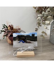 Lámpara con Foto y Frase Impresa