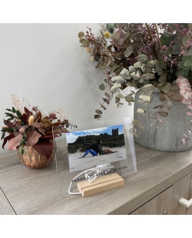 Lámpara con Foto y Frase Impresa Lámpara con Foto y Frase Impresa