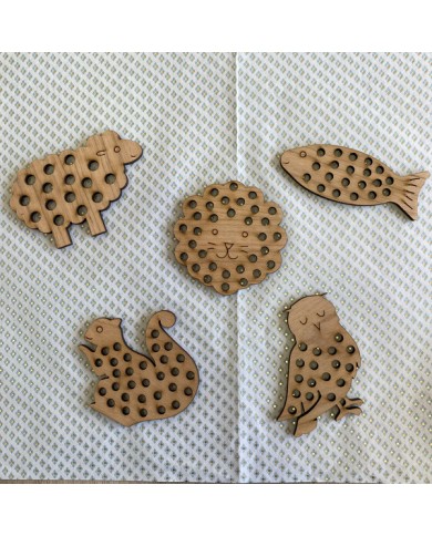 Pack 5 Animales para Coser - Sin cuerda Pack 5 Animales para Coser - Sin cuerda