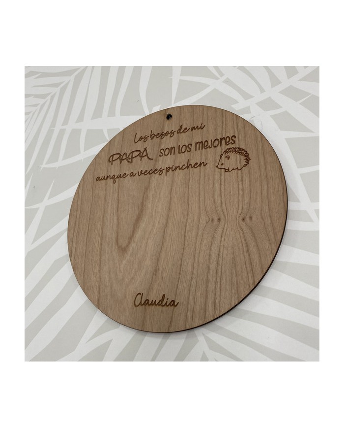 Cartel Erizo "Los Besos de Papá son los Mejores aunque a Veces Pinchen"