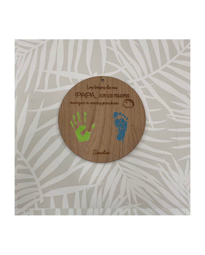 Cartel Erizo "Los Besos de Papá son los Mejores aunque a Veces Pinchen"