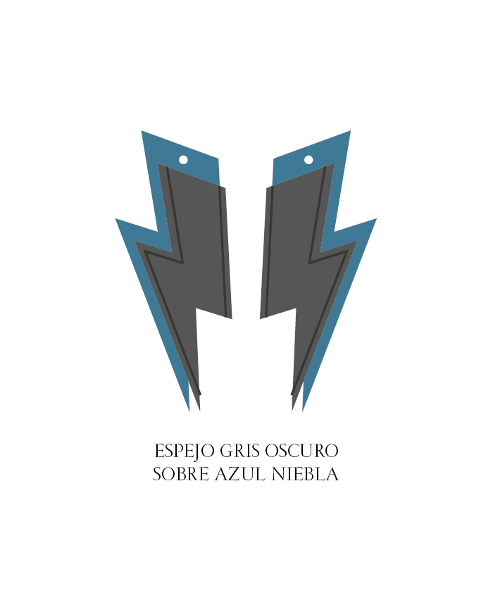 Pendientes Rayo Doble Colgado