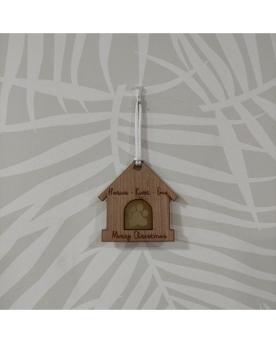 Adorno de Navidad Caseta de Mascotas