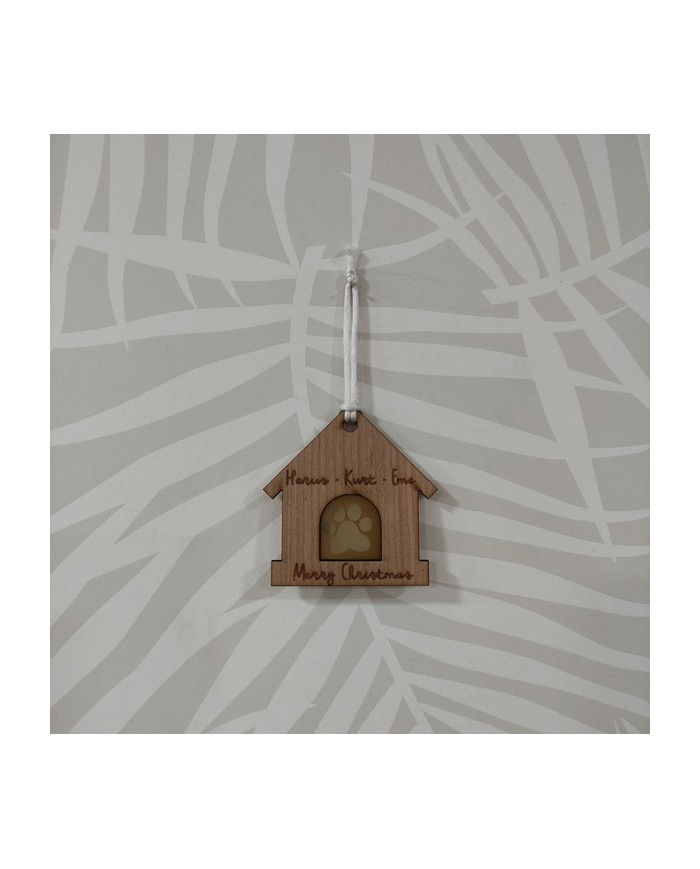 Adorno de Navidad Caseta de Mascotas