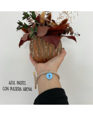 Charm Círculo con Cruz Cristiana Con o Sin Pulsera