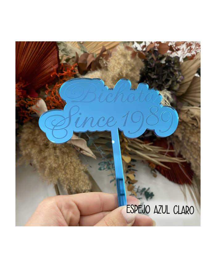 Topper " Bichota Since " y Año de Nacimiento