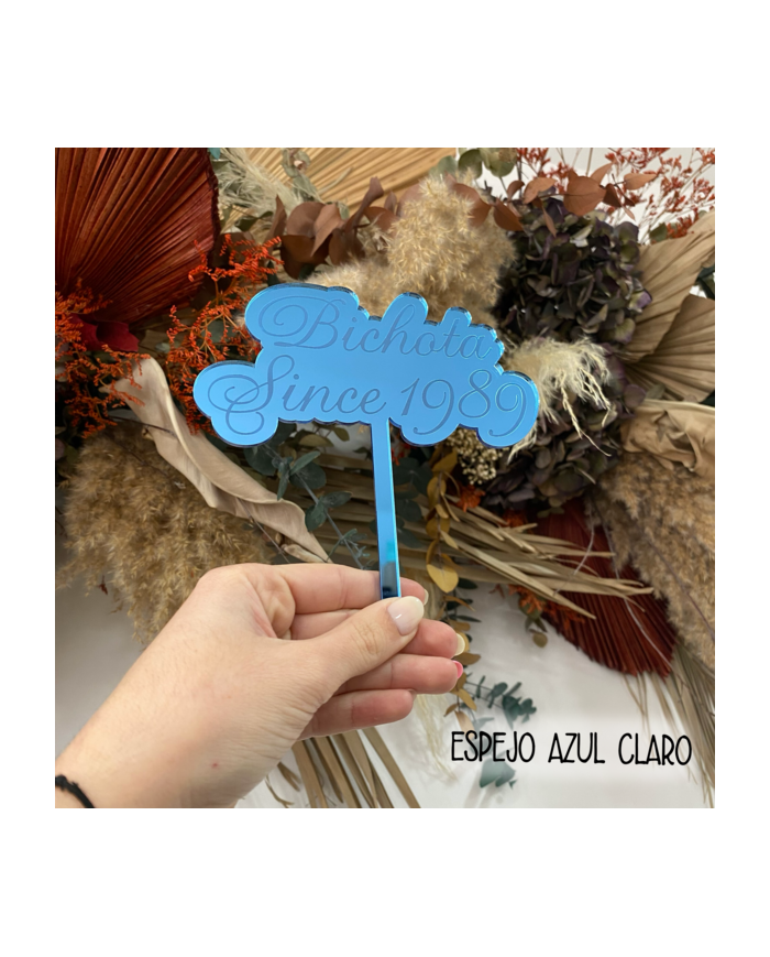 Topper " Bichota Since " y Año de Nacimiento