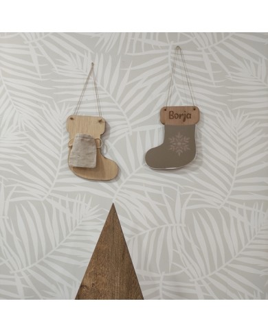 Espejo Calcetín Con o Sin Saco con Copo Grabado