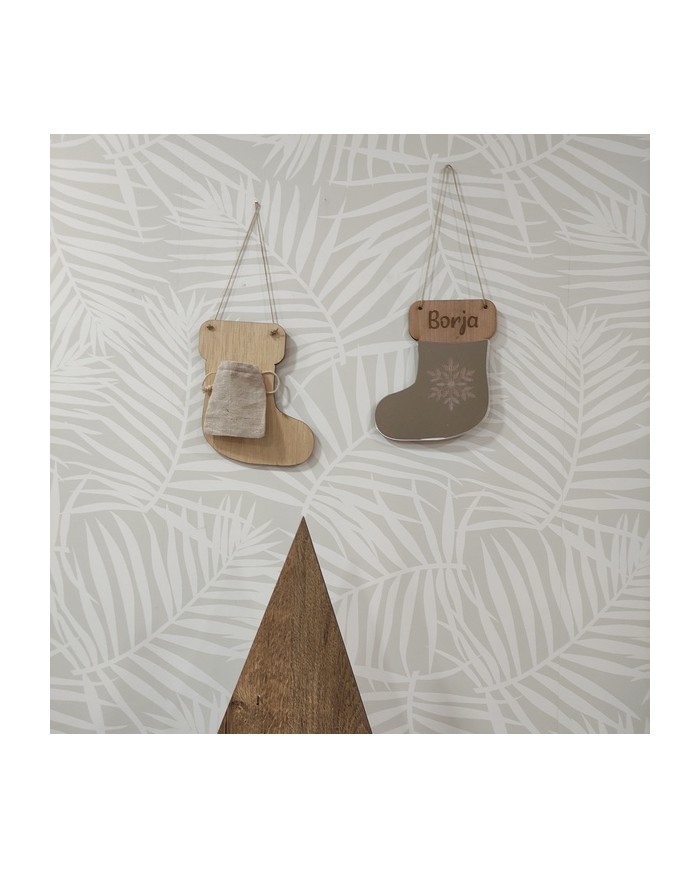 Espejo Calcetín Con o Sin Saco con Copo Grabado