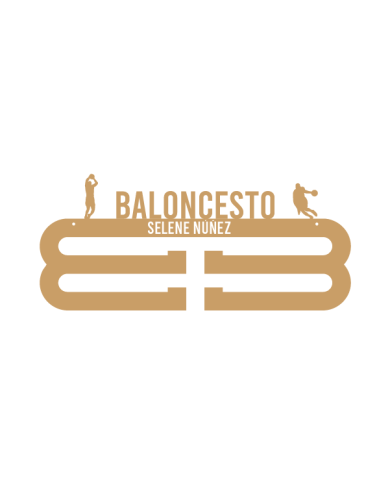 Colgador de Medallas Baloncesto de Madera Personalizado con Nombre Colgador de Medallas Baloncesto de Madera Personalizado con Nombre