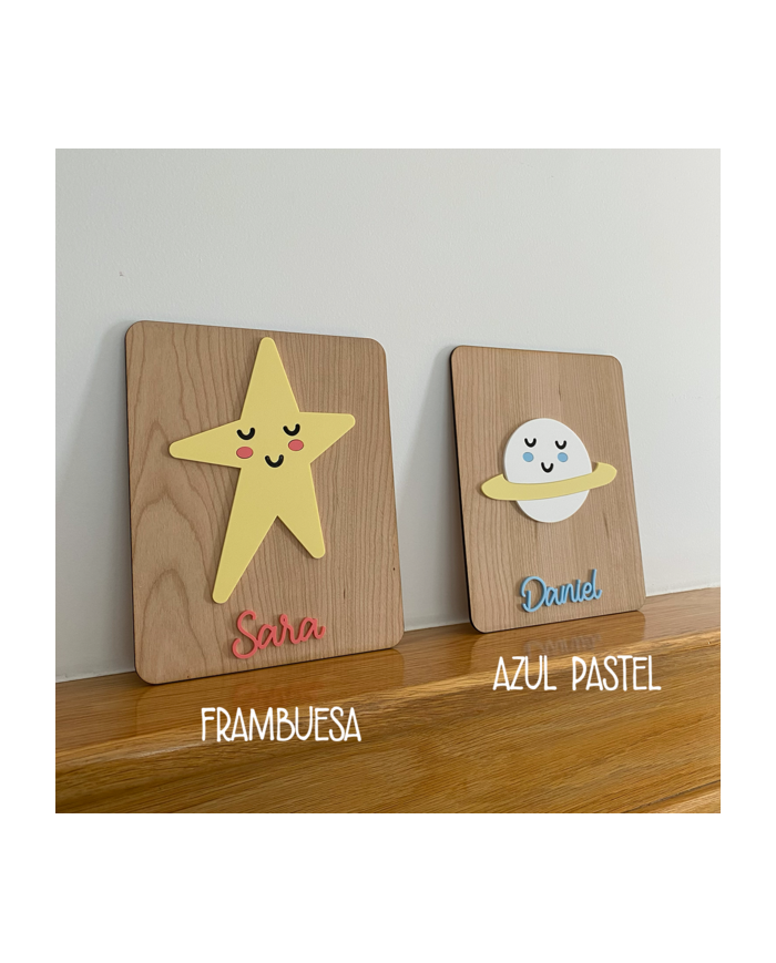 Cartel Infantil Estrella Con Nombre