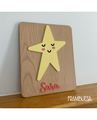 Cartel Infantil Estrella Con Nombre