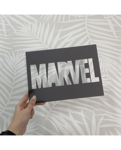 Cuadro Letrero Marvel - Varios Tamaños Cuadro Letrero Marvel - Varios Tamaños