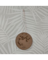 Cartel Constelación del Zodiaco y Símbolo con Nombre