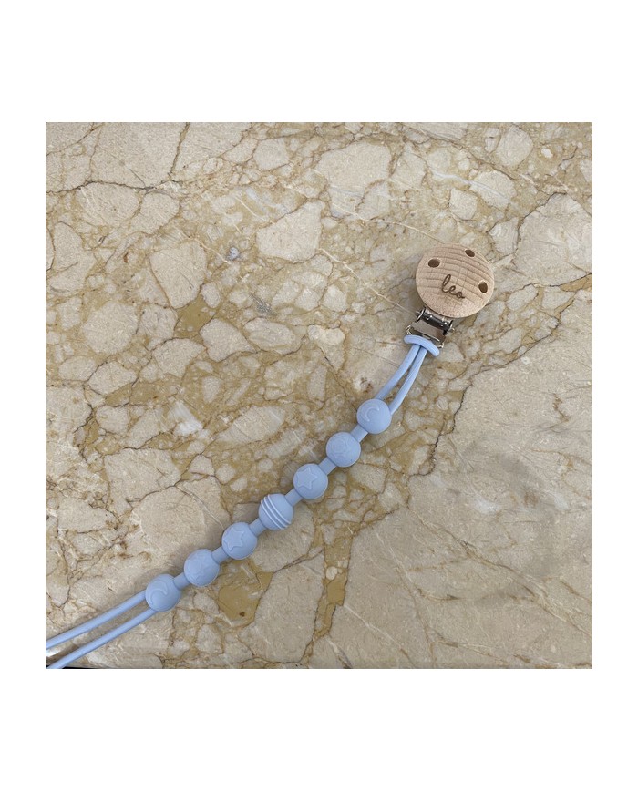 Chupetero de Madera Personalizado con Nombre Grabado