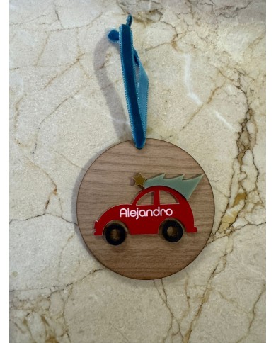 Bola de Navidad Coche Rojo