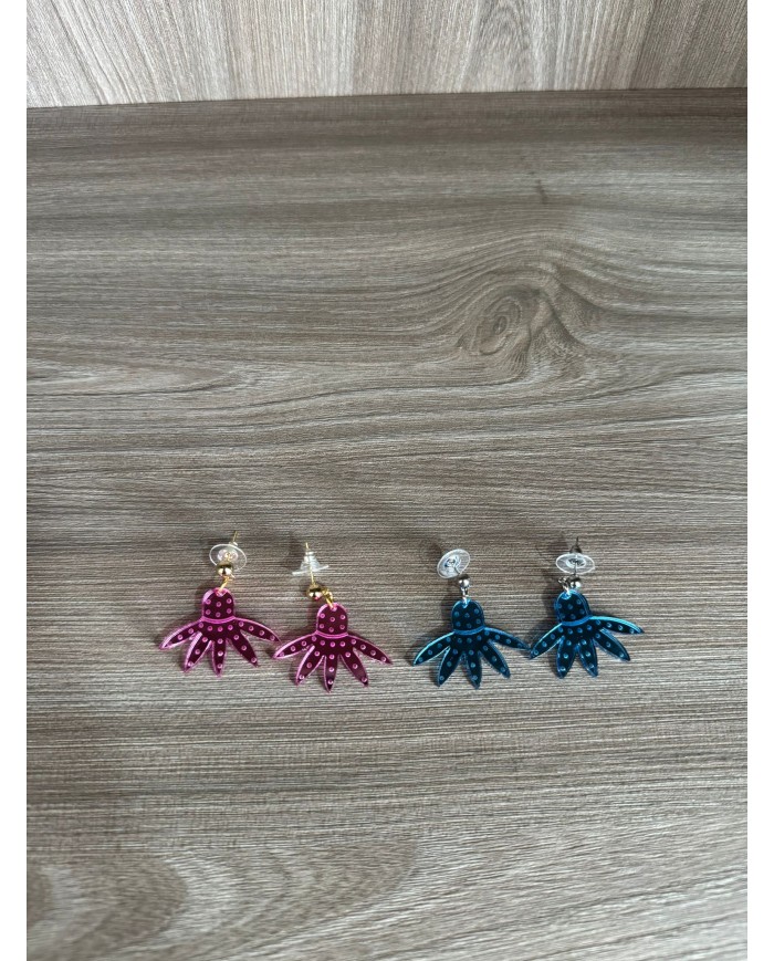 Pendientes espiga pequeña con lunares