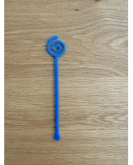 Agitador con nombre troquelado