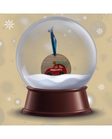 Bola de Navidad Coche Rojo