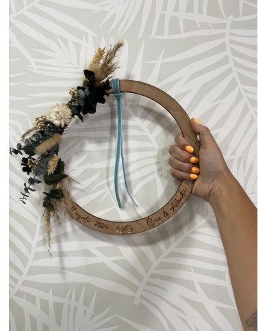 Porta alianzas " Aro floral"