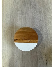 Posavasos en madera y mármol