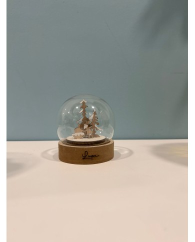 BOLA NAVIDAD LED, CON NOMBRE GRABADO.