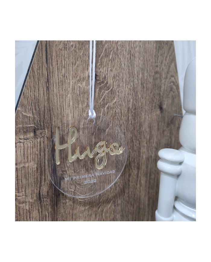 Bola de Navidad Mi primera Navidad Transparente