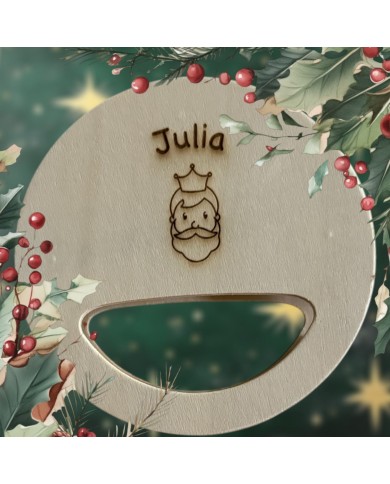 PANDERETA CON NOMBRE Y DIBUJO GRABADO