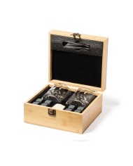 CAJA 2 VASOS WHISKY CON NOMBRE Y APELLIDO GRABADO