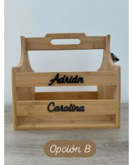 CAJA 2 VASOS WHISKY CON NOMBRE Y APELLIDO GRABADO