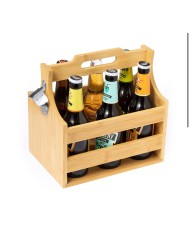 CAJA BOTELLINES O TERCIOS CON ABRIDOR METÁLICO.(2 NOMBRES)