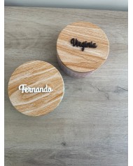 JOYERO BOTE METAL CON CON NOMBRE
