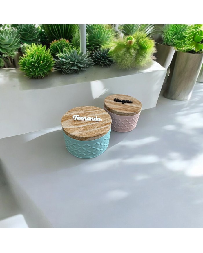 JOYERO BOTE METAL CON CON NOMBRE