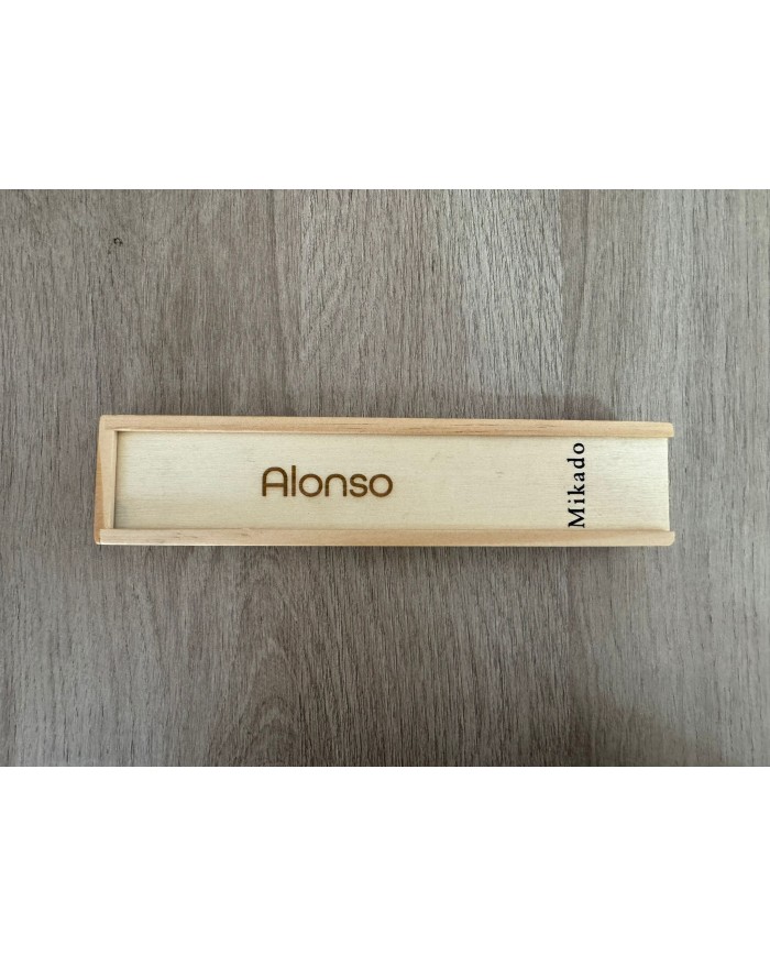 JUEGO MIKADO CON NOMBRE GRABADO