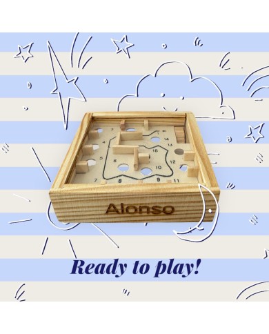 JUEGO LABERINTO CON NOMBRE GRABADO JUEGO LABERINTO CON NOMBRE GRABADO