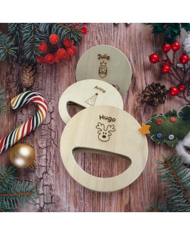 PANDERETA CON NOMBRE Y DIBUJO GRABADO