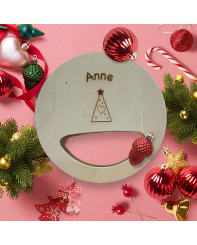 PANDERETA CON NOMBRE Y DIBUJO GRABADO