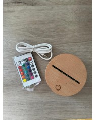 LAMPARA CONSTELACIONES CON 1 NOMBRE, BASE INALAMBRICA DE MADERA