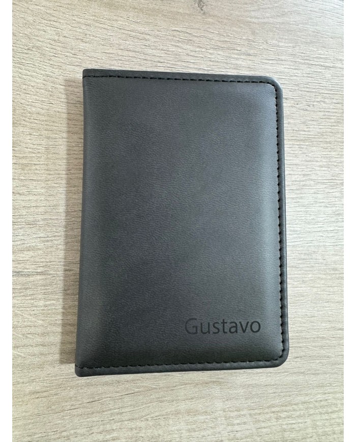 TARJETERO CARTERA CON NOMBRE GRABADO