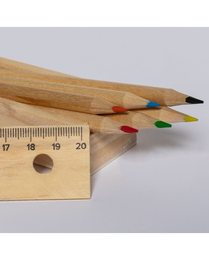 CAJA LAPICES Y REGLA CON NOMBRE