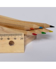 CAJA LAPICES Y REGLA CON NOMBRE