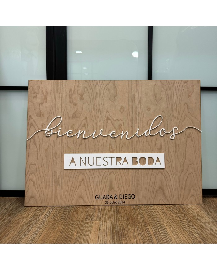 Cartel “Bienvenidos a nuestra boda” Cartel “Bienvenidos a nuestra boda”