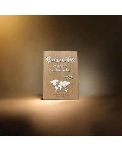 Cartel Bienvenidos al viaje de nuestras vidas