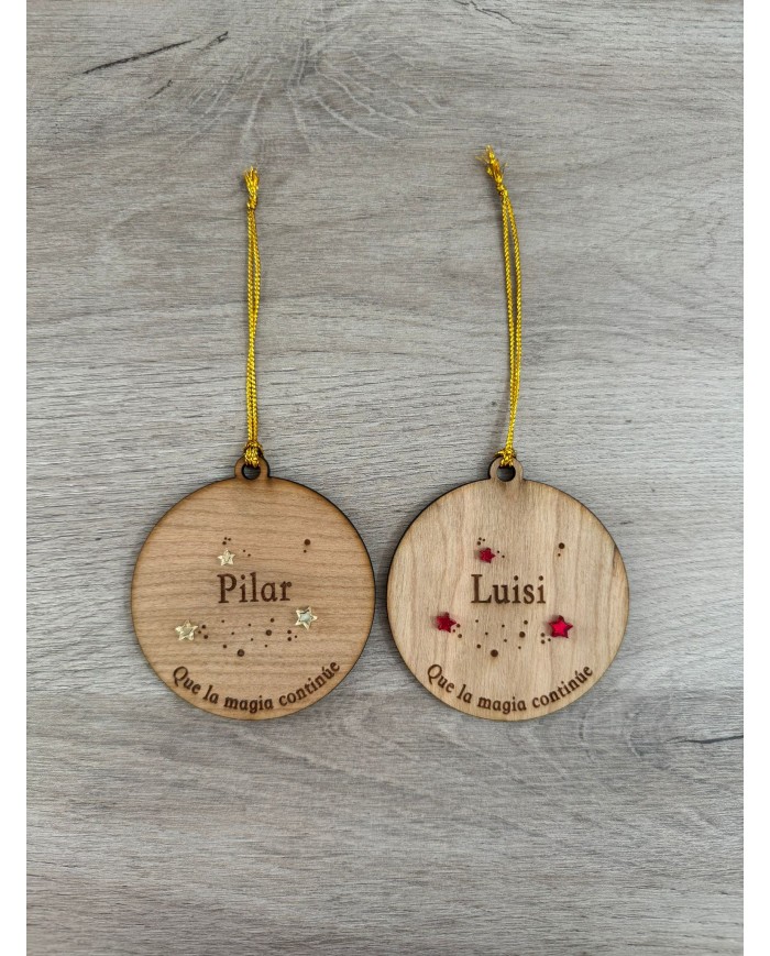 BOLA CON NOMBRE Y ESTRELLAS DE ESPEJO BOLA CON NOMBRE Y ESTRELLAS DE ESPEJO