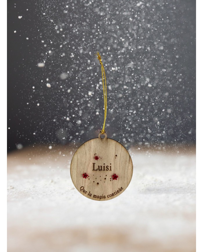 BOLA CON NOMBRE Y ESTRELLAS DE ESPEJO BOLA CON NOMBRE Y ESTRELLAS DE ESPEJO