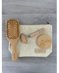 FAROLILLO CONSTELACION CON FLORES PRESERVADAS Y TIRA DE LED