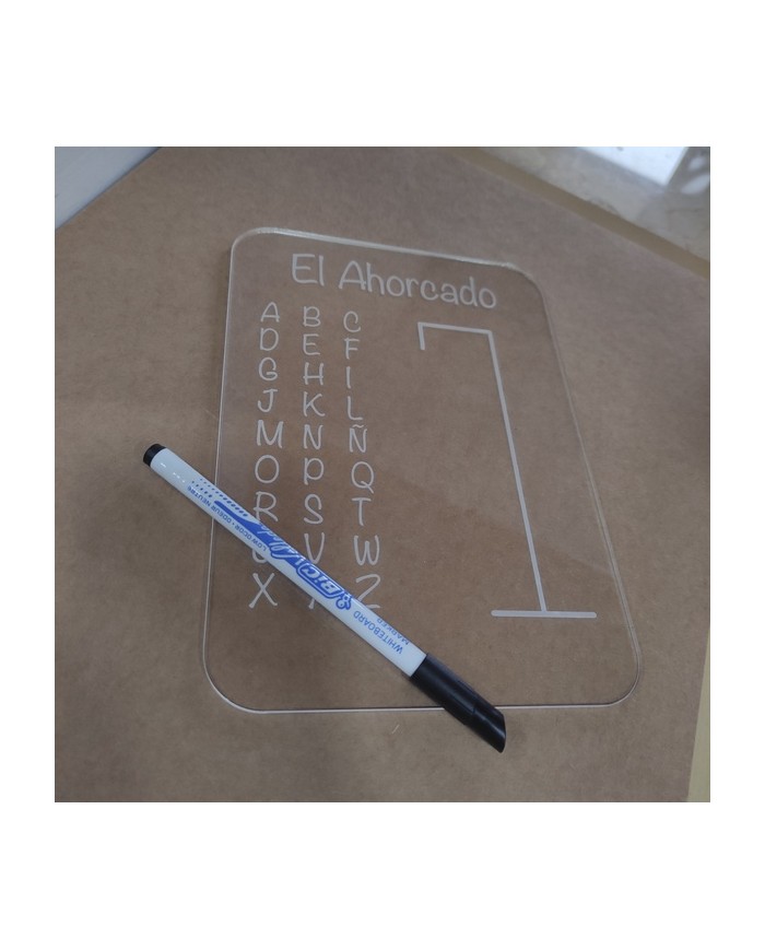 Juego El Ahorcado con Rotulador Bic Velleda Borrable